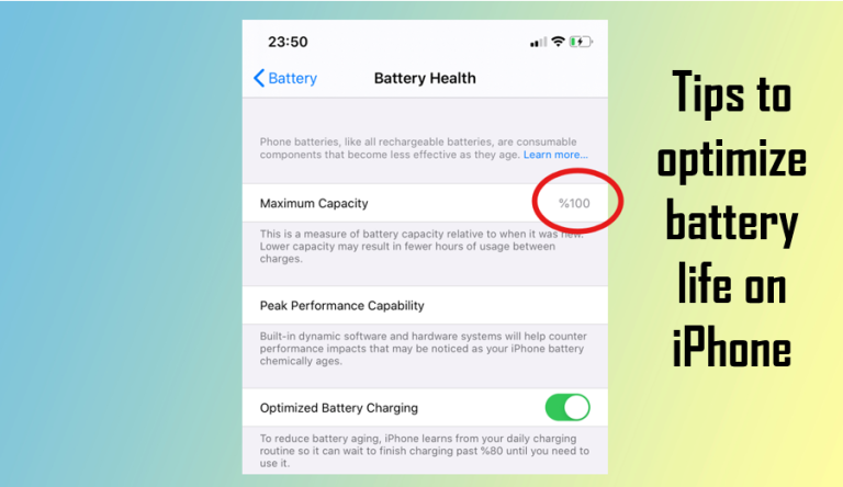 How to optimize battery health on an iPhone