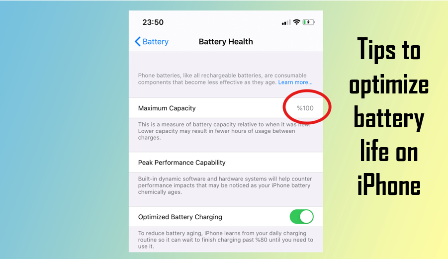 How to optimize battery health on an iPhone